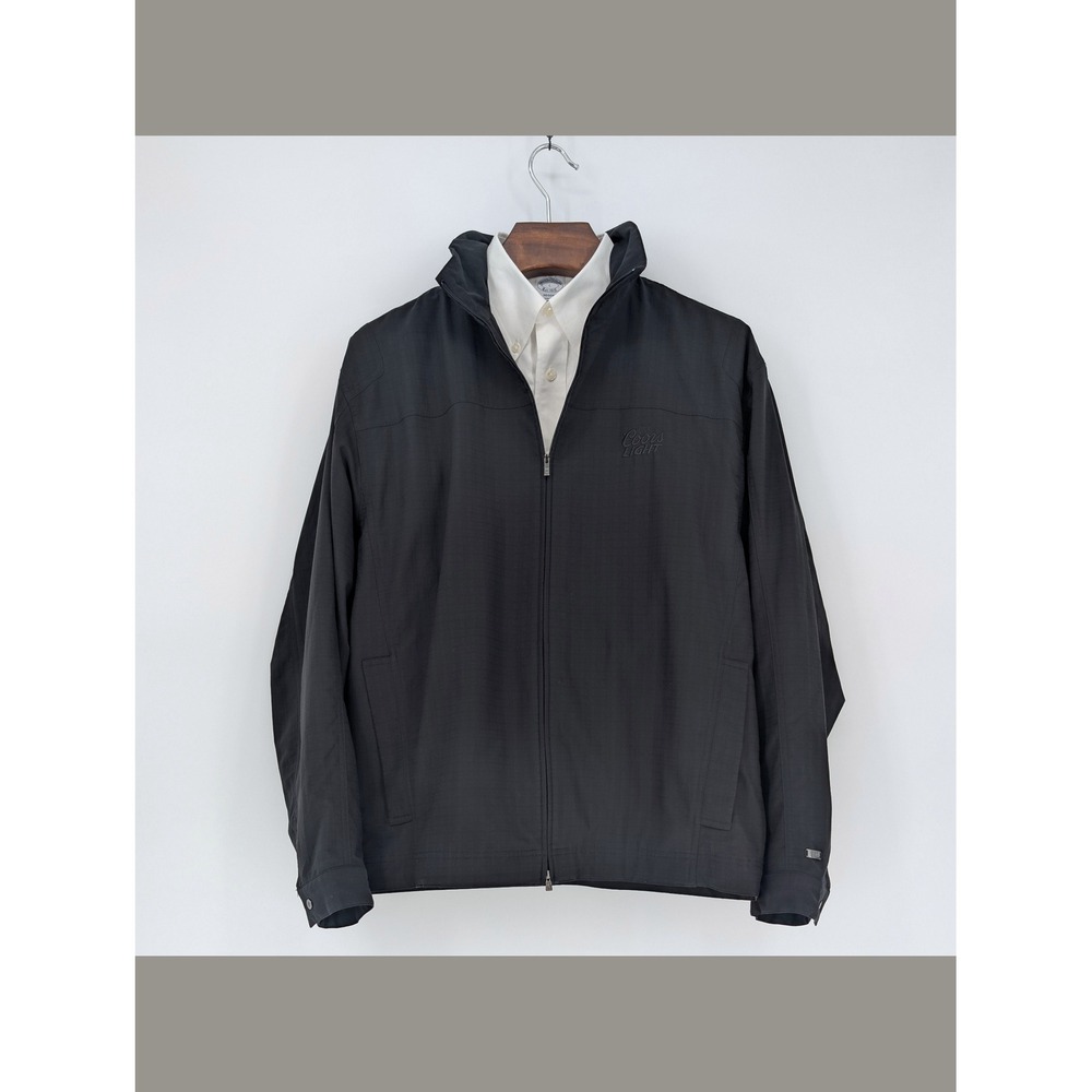 Tiger Woods Collection Coors Light Men's L Black Golf Jacket Full Zip